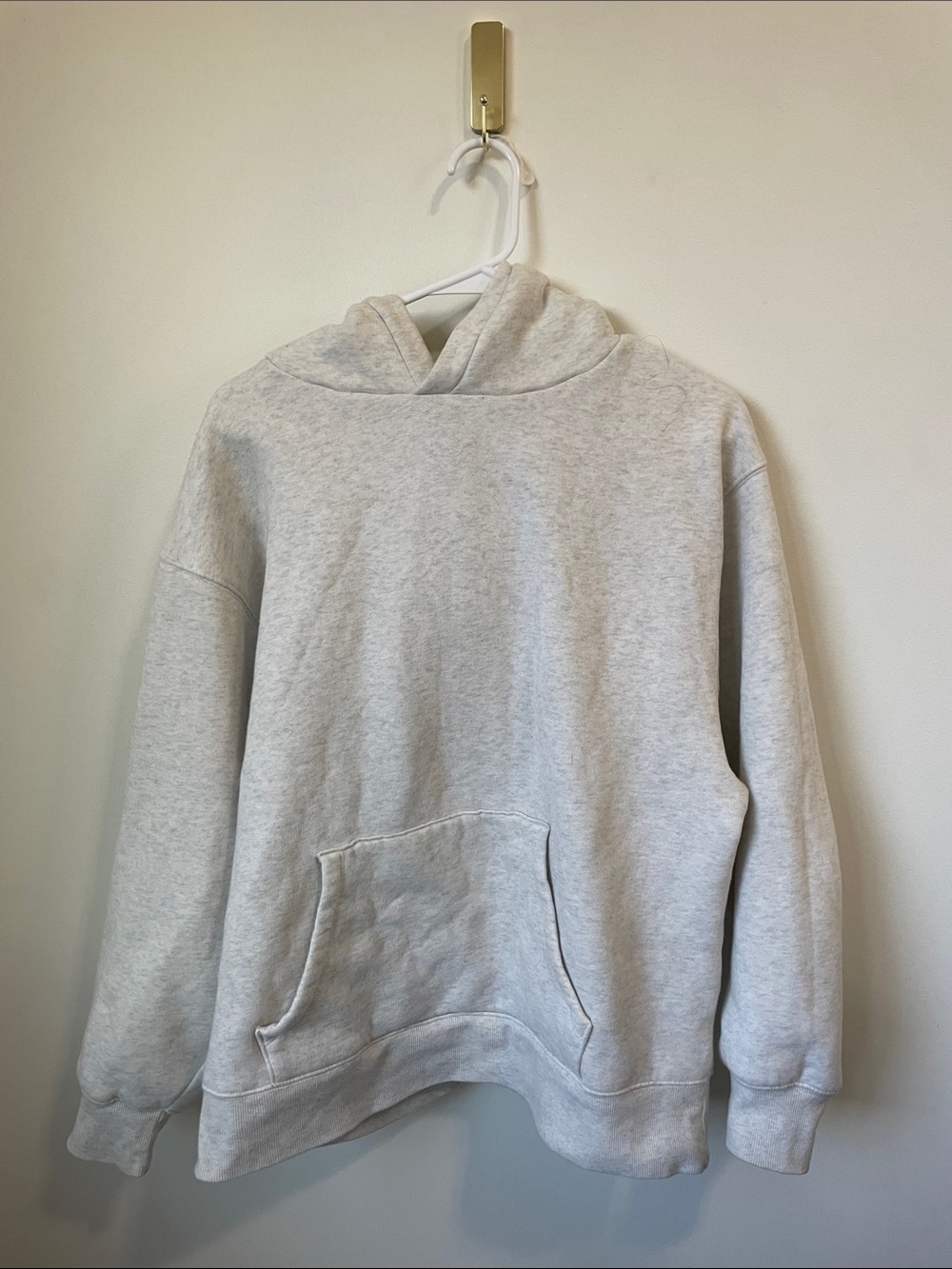 wild fable Light Gray Women's Hooded Pullover Sweatshirt